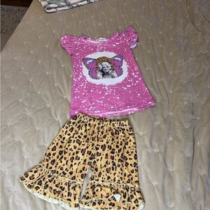 Kids Dolly Parton 3t set ruffles